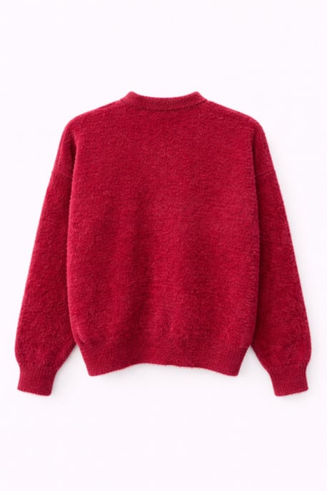 Oversized Jacquard Knopen Cardigan - Image 3