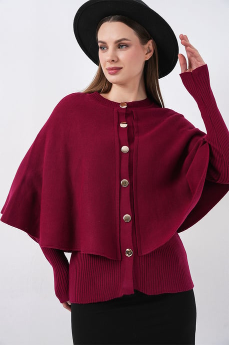 Geribbeld Textured Lange Mouwen Knopen Cardigan - Image 3