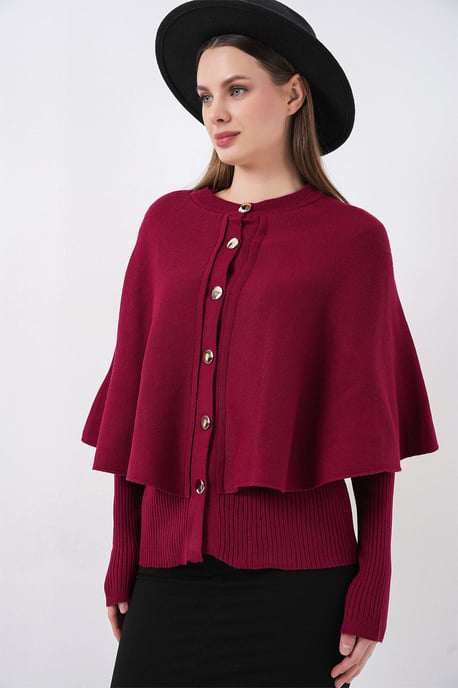Geribbeld Textured Lange Mouwen Knopen Cardigan - Image 4