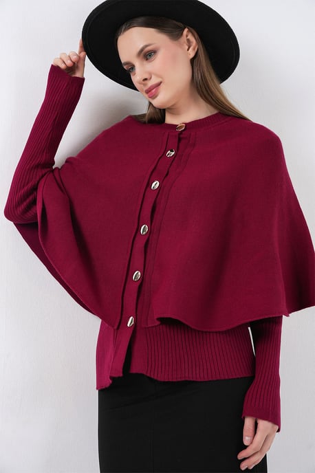 Geribbeld Textured Lange Mouwen Knopen Cardigan - Image 5