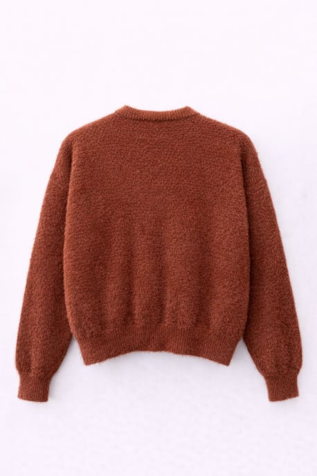 Oversized Jacquard Knopen Cardigan - Image 3