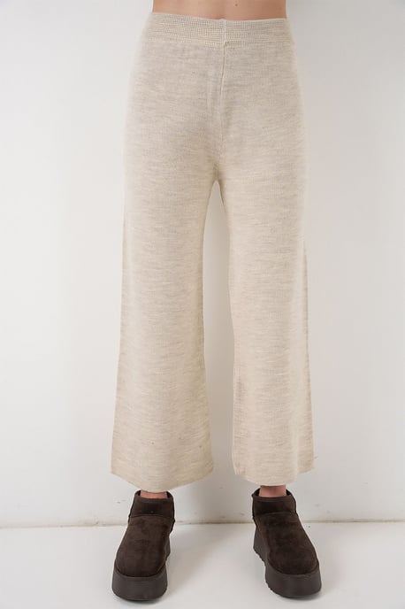 Pocket Gedetailleerde V-hals Cardigan en Wijde Broek Set - Image 2