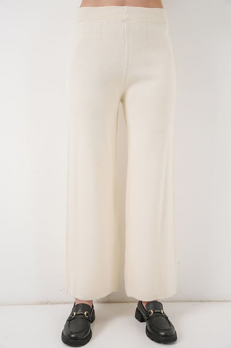V-hals cardigan en wijde broek set - Image 2