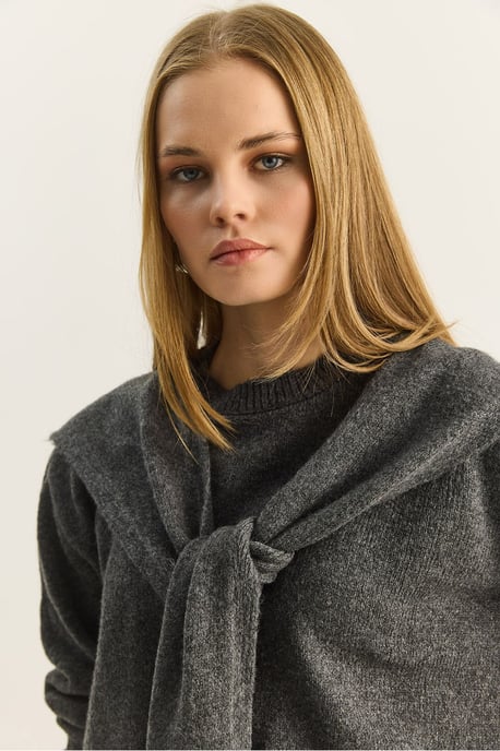 Regular Fit Crew Neck Geribbelde Trui - Image 6