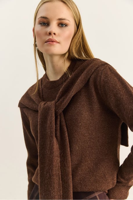 Regular Fit Korte Mouwen Ribbels Sweater - Image 4