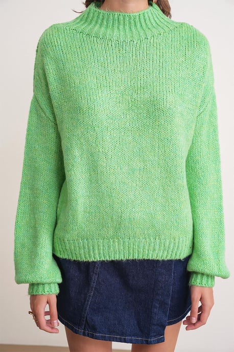 Relaxed Fit Crew Neck Dikke Gebreide Trui - Image 4