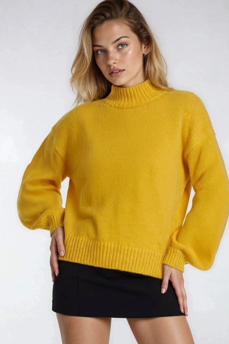 Relaxed Fit Crew Neck Dikke Gebreide Trui - Image 2