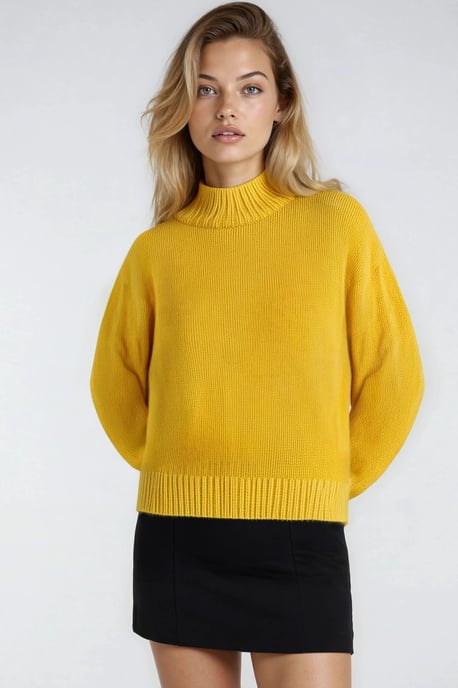 Relaxed Fit Crew Neck Dikke Gebreide Trui - Image 4