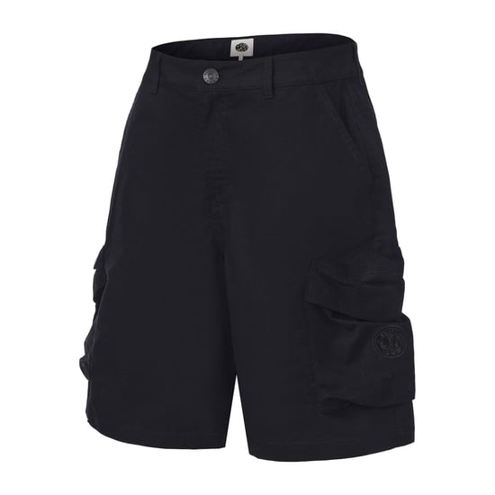 Pretty Green Casual cargoshort voor heren van katoen met verstevigde zijkanten (Zwart) - Image 3