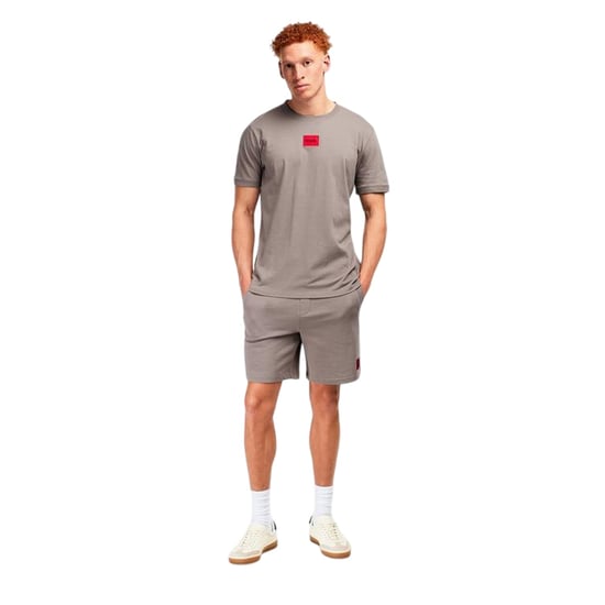 Hugo Heren Fleece Sweat Shorts (Bruin) - Image 3