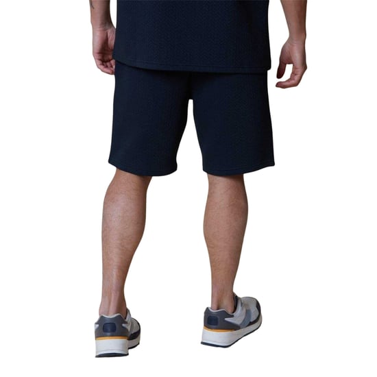 Threadbare Heren Mitch Textuur Shorts (Marine) - Image 3