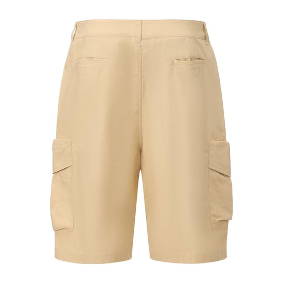 Pretty Green Casual cargoshort voor heren van katoen met verstevigde zijkanten (Beige) - Image 2