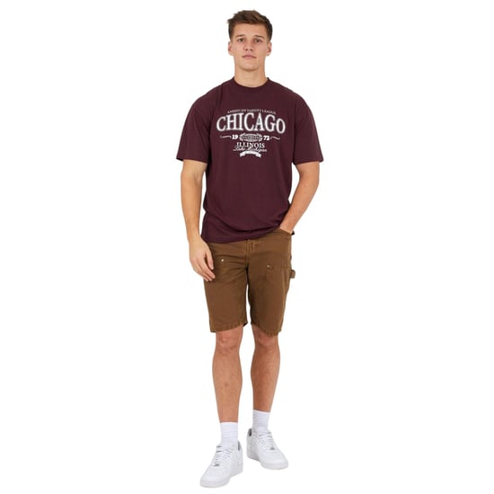 Brave Soul Heren casual korte broek van geweven stof met ruime pasvorm (Bruin) - Image 1