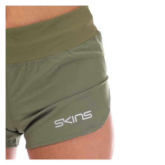 Skins Dames/Dames Series-3 Hardloopshort met elastische taille (Khaki) - Image 3