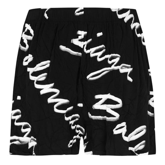 Balenciaga Dames/Dames Script Relaxed Fit Shorts (Zwart) - Image 3