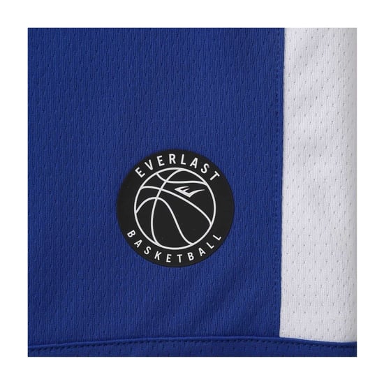 Everlast Basketbal Shorts Kinderen/Kinderen Zijpanelen (Blauw/Wit) - Image 3