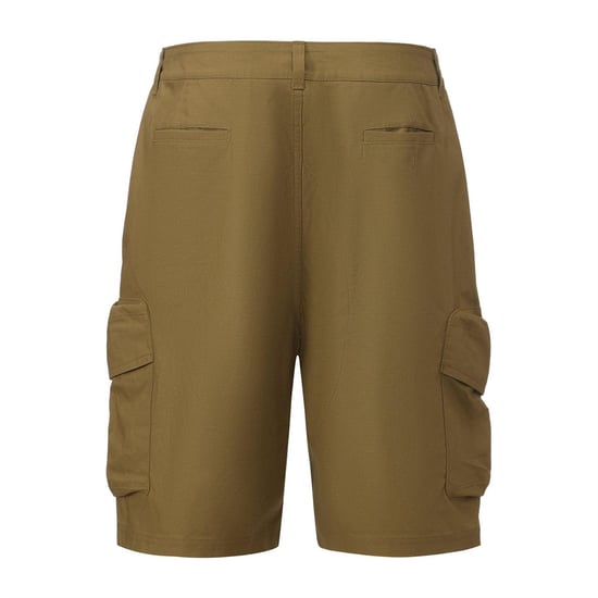 Pretty Green Casual cargoshort voor heren van katoen met verstevigde zijkanten (Kaki Groen) - Image 2