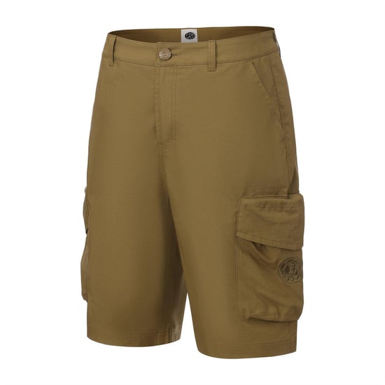 Pretty Green Casual cargoshort voor heren van katoen met verstevigde zijkanten (Kaki Groen) - Image 3