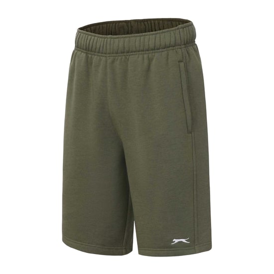 Slazenger Heren Fleece Shorts (Kaki Groen) - Image 3