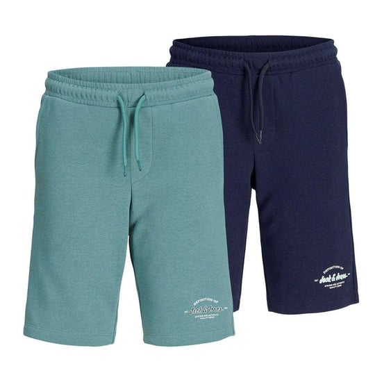 Jack And Jones Jongens Fleece Korte Broek (Set van 2) (Marine/Mineraal) - Image 1