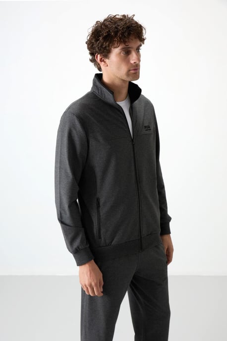 Heren Gebreide Fleece Sweatshirt en Broeken Set - Image 2