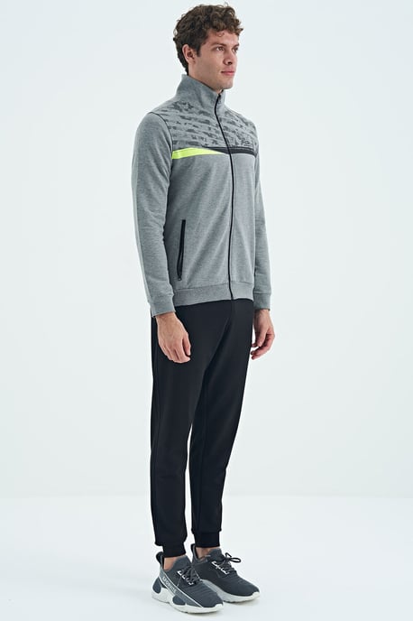 Geprinte Sweatshirt met Ritskraag en Broek Set - Image 4