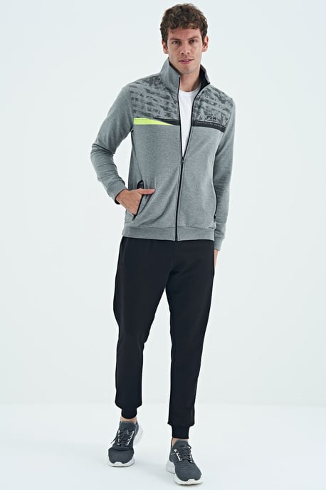 Geprinte Sweatshirt met Ritskraag en Broek Set - Image 6