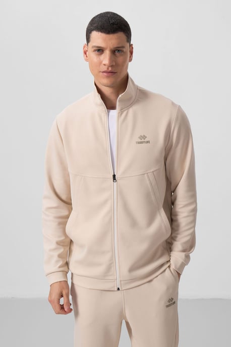 Heren lange mouwen rits sweatshirt en broekset - Image 2
