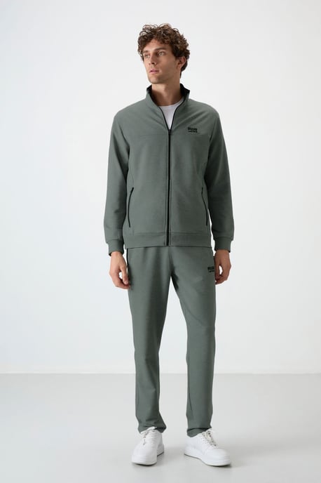 Heren Gebreide Fleece Sweater en Broek Set - Image 1