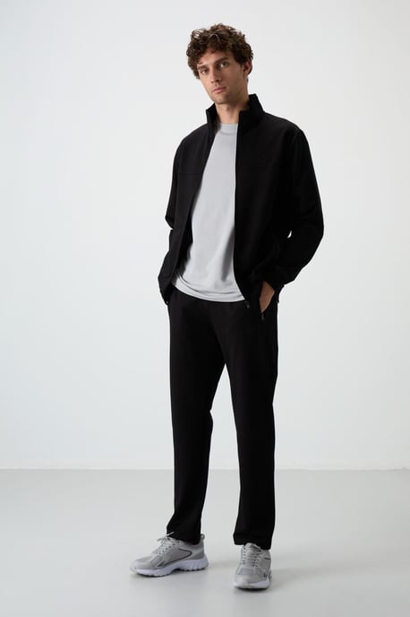 Heren gebreide fleece sweatshirt en broek set - Image 2