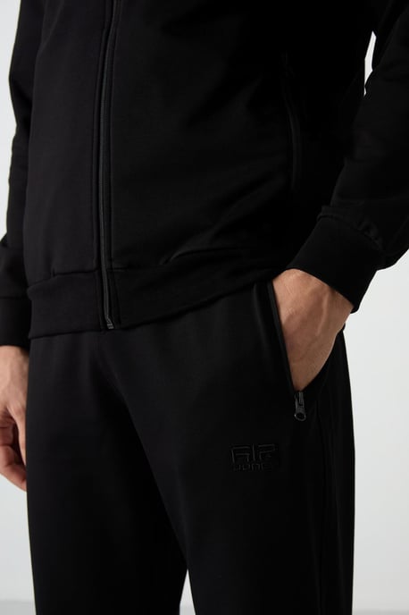 Heren gebreide fleece sweatshirt en broek set - Image 5