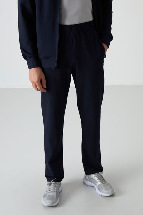 Heren Gebreide Fleece Sweatshirt en Broek Set - Image 3
