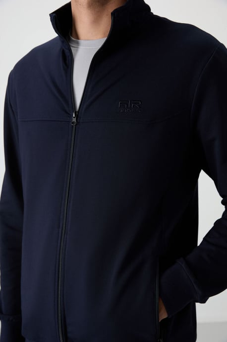 Heren Gebreide Fleece Sweatshirt en Broek Set - Image 5