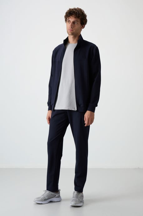 Heren Gebreide Fleece Sweatshirt en Broek Set - Image 6