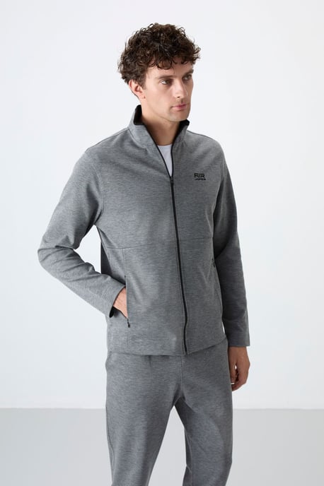 Heren Sweatshirt en Broek Set met Ritskraag - Image 2