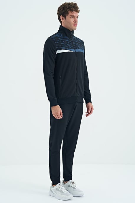 Geprinte Sweatshirt met Ritssluiting en Broek Set - Image 4