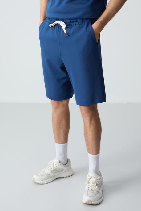 Heren Oversized Katoenmix T-Shirt en Shorts Set - Image 2
