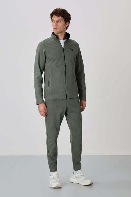 Heren Sweatshirt en Broek Set met Ritskraag - Image 1