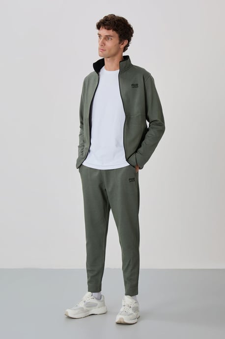 Heren Sweatshirt en Broek Set met Ritskraag - Image 4