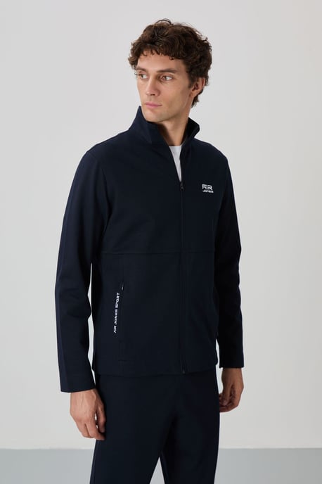 Heren Sweatshirt en Broek Set met Ritskraag - Image 2