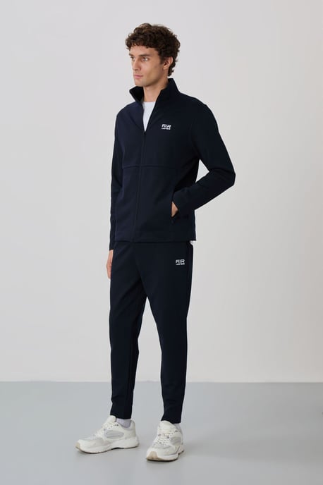 Heren Sweatshirt en Broek Set met Ritskraag - Image 4