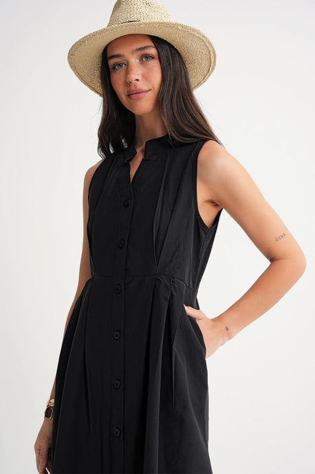 Geknoopte Tippet Kraag Maxi Jurk - Image 5