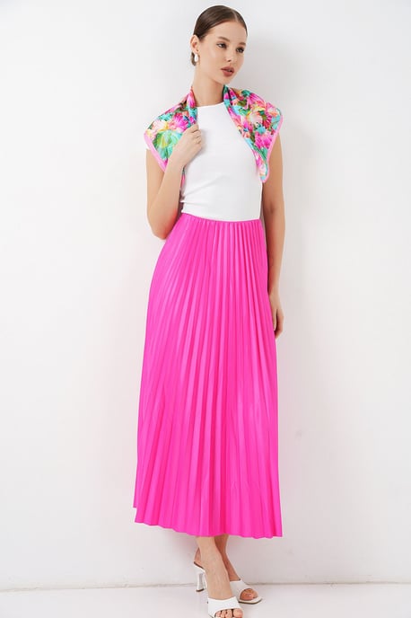 Hoge Taille Maxi Rok met Rimpeldetail - Image 5
