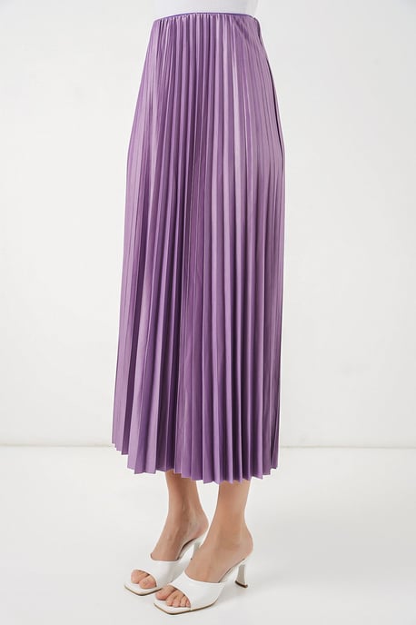Hoge Taille Maxi Rok met Rimpeldetail - Image 4