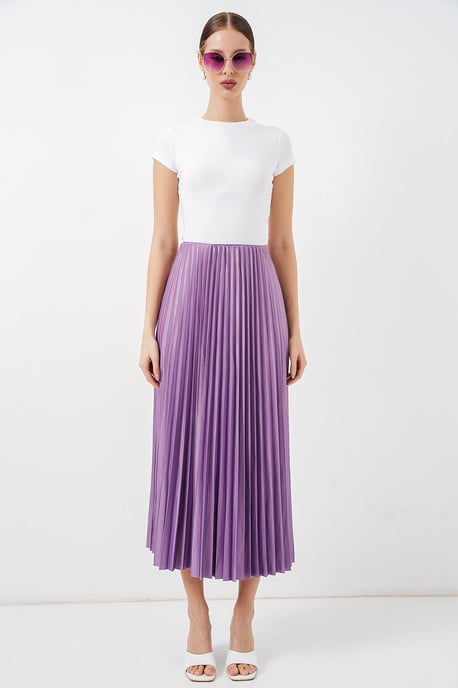 Hoge Taille Maxi Rok met Rimpeldetail - Image 5