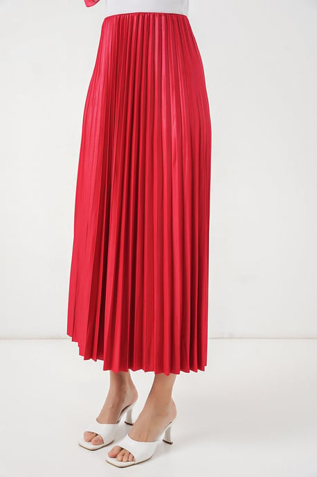 Hoge Taille Maxi Rok met Rimpeldetail - Image 4