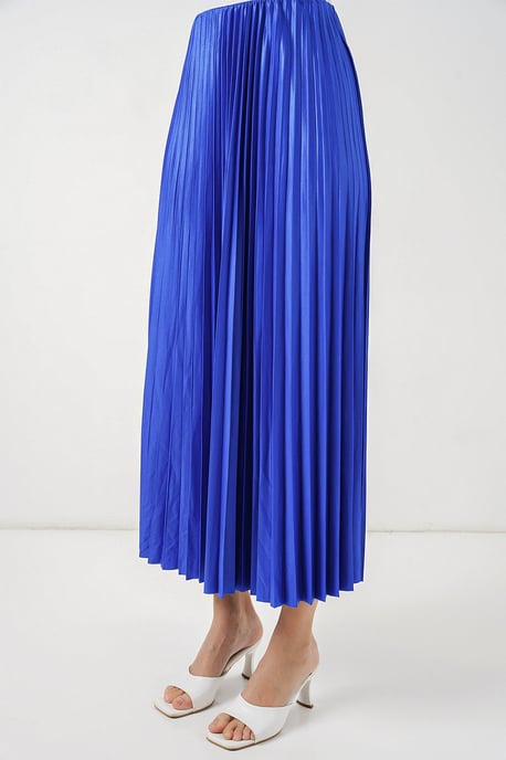 Hoge Taille Maxi Rok met Rimpeldetail - Image 4
