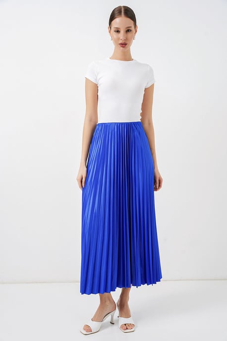 Hoge Taille Maxi Rok met Rimpeldetail - Image 5