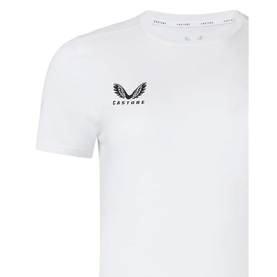 Castore Dames/Dames Logo T-Shirt (Briljant wit) - Image 3