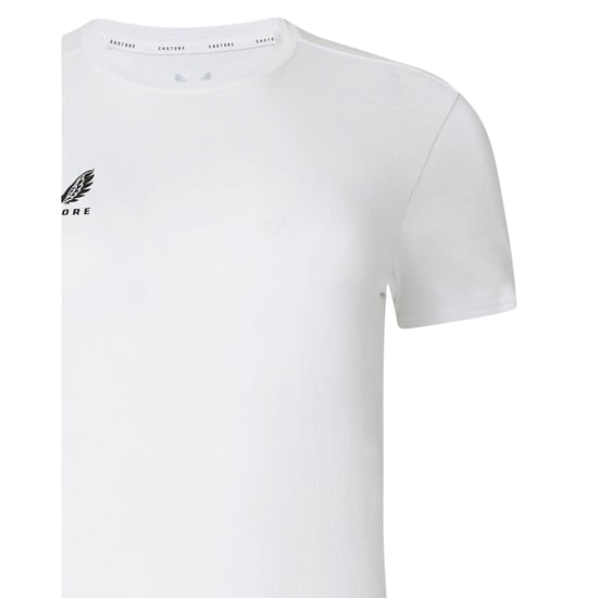 Castore Dames/Dames Logo T-Shirt (Briljant wit) - Image 4